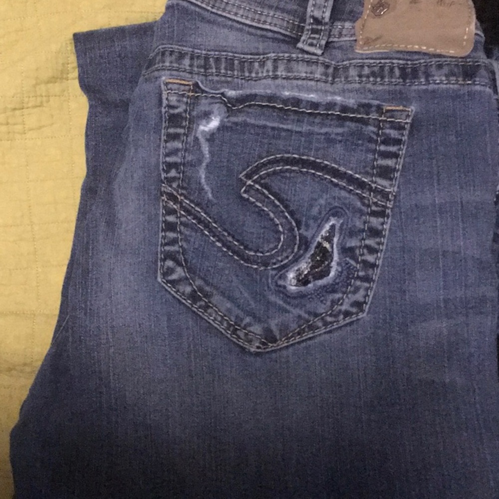 Silver jeans
